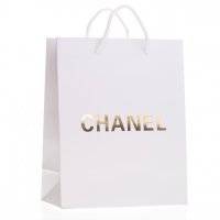 Пакет Chanel белый 25х20х10 оптом в Казань 